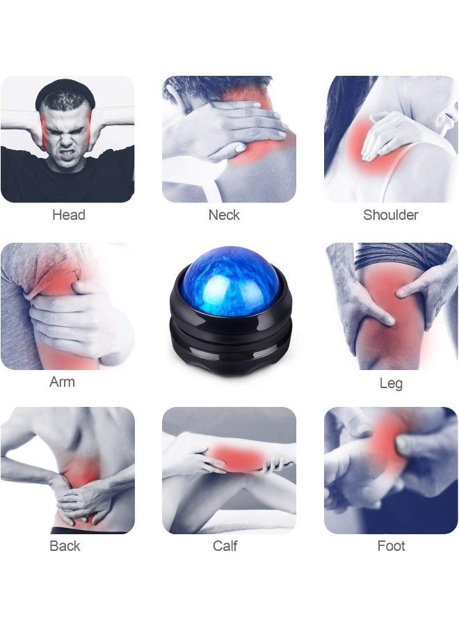 Solacium Manual Massage Roller Ball - Massager and Therapy Tool for Sore Muscles, Shoulders, Arms, Neck, Back, Feet, Body, Deep Tissue, Stiffness, Joint Pain, Stress Relief - Image 3